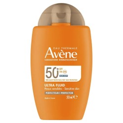 Флюид-перфектор для лица солнцезащитный Avene ультралегкий SPF50+ 50 мл