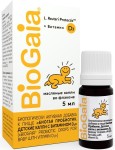 Биогая Пробиотик. Детские капли с витамином D3, капли масляные 5 мл БАД к пище для детей старше 1.5 лет флакон темного стекла