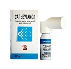 Сальбутамол аэр. д/ингал. дозир. 100 мкг/доза 90 доз 12 мл 1 шт.