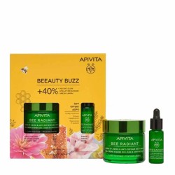Набор Apivita Би Рэдиэнт гель-крем с легкой текстурой + сыворотка активатор сияния 50 мл + 10 мл