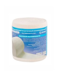 Бинт эластичный компрессионный Интекс-Смарт высокой растяжимости (без индикатора давления) с 2 фиксаторами р. 3.5мх10см