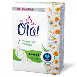 Прокладки женские Ola ультра найтс ночные ромашка 7 шт.