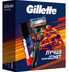Набор Gillette станок для бритья Фьюжн 5 с 1 сменной кассетой + пена для бритья классическая 1 шт. 50 мл