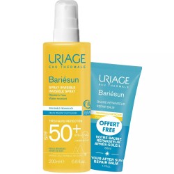 Набор Uriage Барьесан спрей SPF 50+ невидимый + бальзам после солнца восстанавливающий 200 мл + 50 мл