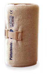 Бинт эластичный компрессионный Putterbinde средней растяжимости с зажимами р. 5мх10см 1 шт.