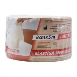 Бинт медицинский эластичный компрессионный Lauma высокой растяжимости р. 8смх5м