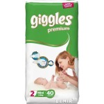 Подгузники детские, Giggles (Джигглс) р. 3-6 кг 40 шт Премиум мини