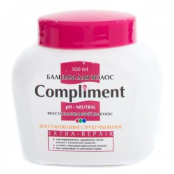 Бальзам для волос Compliment экстра-репэйр восстановление структуры волос 500 мл