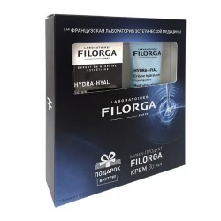 Набор Filorga Гидра-Гиал для увлажнения и восстановления объема - сыворотка + крем для лица 30 мл + 30 мл