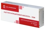 Ацетилсалициловая кислота-УБФ, таблетки 500 мг 20 шт