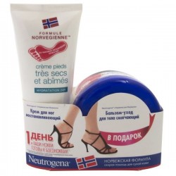 Набор Neutrogena Норвежская формула крем для ног восстанавливающий + бальзам-уход для тела смягчающий 100 мл + 200 мл