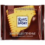 Шоколад, Ritter Sport (Риттер Спорт) 100 г со сливочным печеньем в нежном какао-креме молочный