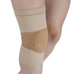 Бандаж на коленный сустав компрессионный, р. 5 XL Т-8582/3 Evolution Silver (Т.44.82) Эволюшн на широкое бедро 55-59 см бежевый