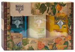 Набор Le Petit Marseillais гель для душа грейпфрут и апельсин + гель-шампунь кедр и минералы + шампунь молочко и цветок липы 250 мл + 250 мл + 250 мл
