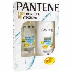 Набор Pantene Pro-v Аква Лайт шампунь + бальзам-ополаскиватель 250 мл + 200 мл