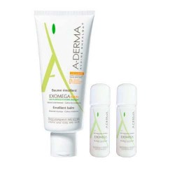 Набор A-Derma Экзомега контрол бальзам Дефи смягчающий + масло очищающее + гель смягчающий пенящийся 200 мл + 20 мл + 20 мл