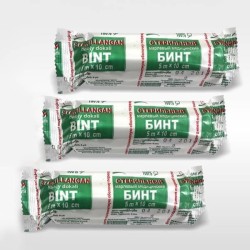 Бинт марлевый медицинский стерильный Elastikum р. 5мх10см 1 шт.