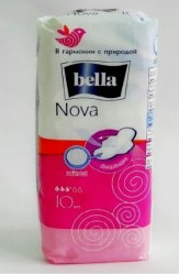 Прокладки женские Bella Белая линия нова софтиплейт эйр 10 шт.