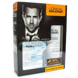 Набор L'Oreal мен эксперт лосьон после бритья гидра сенситив мгновенный комфорт + гель для бритья для чувствительной кожи 100 мл + 200 мл