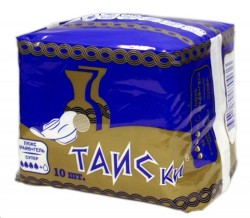 Прокладки женские Таиски люкс драйв гелевые 4 капли супер 10 шт.