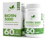 Биотин, NaturalSupp (НатуралСапп) капсулы 5000 мкг 60 шт