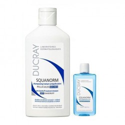 Набор Ducray Скванорм шампунь от сухой перхоти + лосьон от перхоти 200 мл + 30 мл