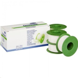 Лейкопластырь фиксирующий Omnisilk из искусственного шелка гипоаллергенный р. 2.5смх9.2м 5 шт.