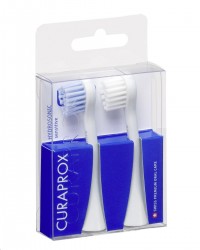 Набор Curaprox насадки сенситив для звуковой электрической щетки гидросоник про 2 шт.