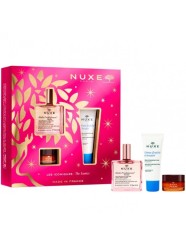 Набор Nuxe бестселлеры 2021 Продижьез масло сухое цветочное + Фреш де Ботэ крем увлажняющий 48 ч + Рэв де Мьель бальзам для губ с медом 50 мл + 30 мл + 15 мл