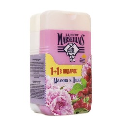 Набор Le Petit Marseillais гель для душа малина и пион + гель для душа сирень 250 мл + 250 мл