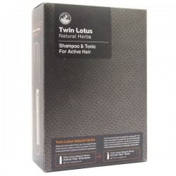 Набор Twin Lotus Травяной активный шампунь 160 мл + 60 мл тоник травяной активный для волос