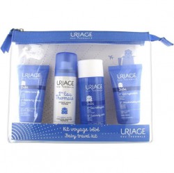 Набор Uriage маленького путешественника (крем очищающий пенящийся + вода термальная + первая вода очищающая + первое молочко увлажняющее) 50 мл + 50 мл + 50 мл + 50 мл
